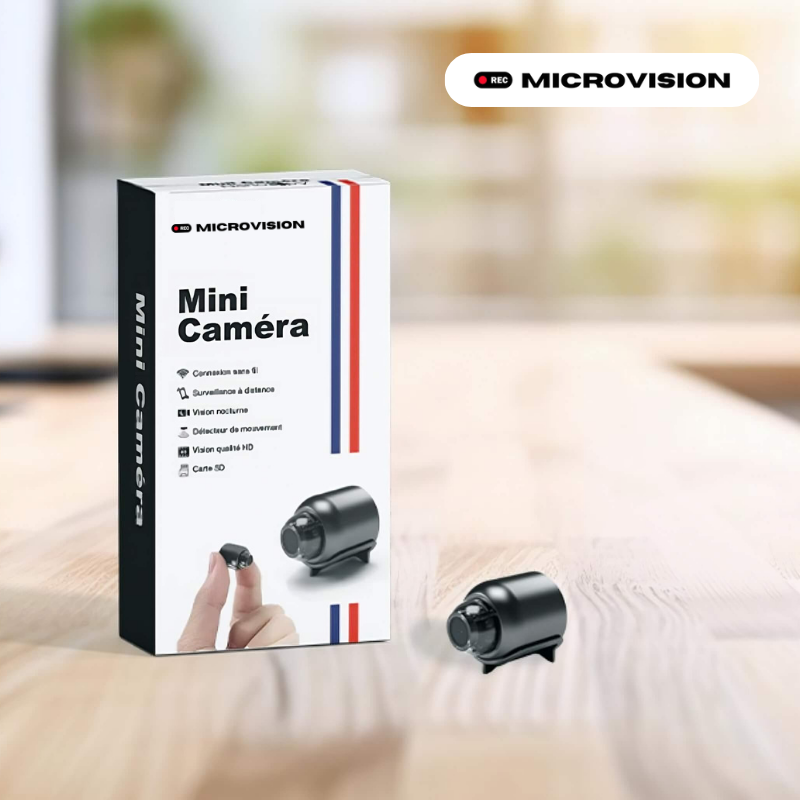 MicroVision  Mini caméra Wifi (sans fil) 1080P HD – BioClean