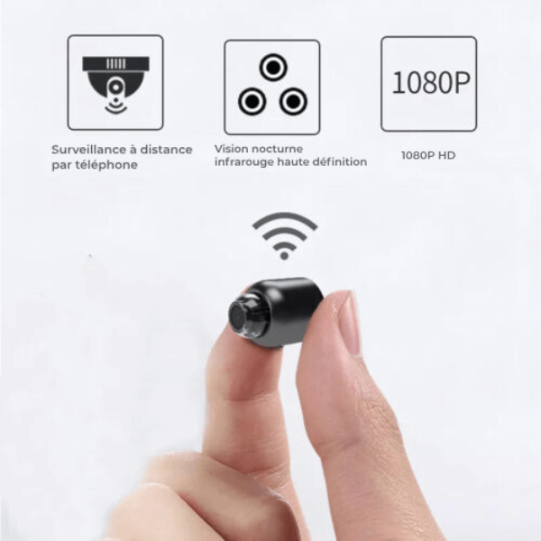 MicroVision  Mini caméra Wifi (sans fil) 1080P HD – BioClean